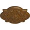 Ekena Millwork Bonetti Ceiling Medallion (Fits Canopies up to 5 1/8"), Hand-Painted Smokey Topaz, 20"OD x 1 3/4"P CM20BOSTF - alternate 3
